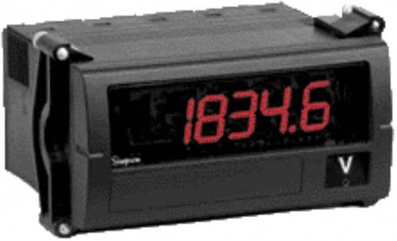 Simpson Electric 3-1/2 Digits, Digital LED, AC Voltmeter, Panel