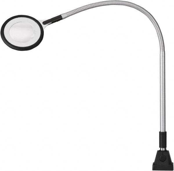 Waldmann Lighting 25.4 Inch, Gooseneck, Clamp Mounted, LED, Silver ...