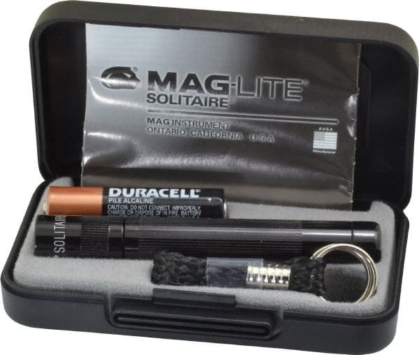 MAGLITE Krypton Bulb, Mini Flashlight Black Aluminum Body, 1 AAA