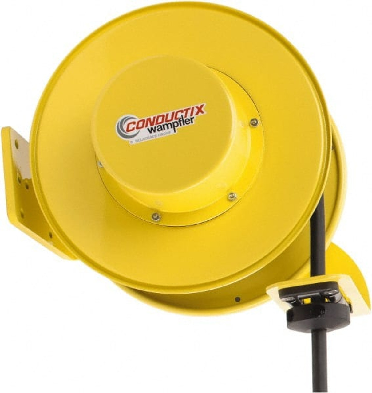 Conductix-Wampfler 10 AWG, 50 ft. Cable Length, Cord & Cable Reel with Bare  End 4 Outlets, NEMA 5-20R, 20 Amps, SEOW-A Cable, Yellow Reel, Spring  Driven Reel 142100405011 - 73126856 - Penn Tool Co., Inc