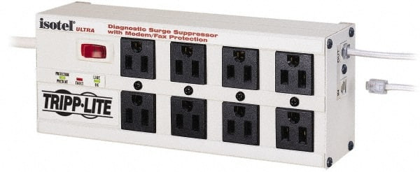 Tripp Lite 8 Outlets, 120 VAC15 Amps, 10 ft. Cord, Power Outlet