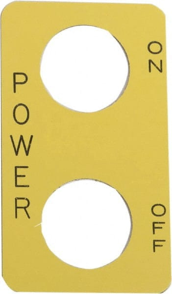 Square D Legend Plate - POWER:On-Off 30mm Hole Diameter 9001SKN211 ...