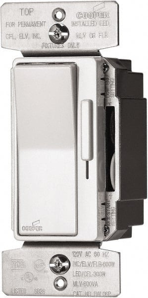 Cooper Wiring Devices 1 Pole, 120 VAC, Residential Grade Rocker Three ...