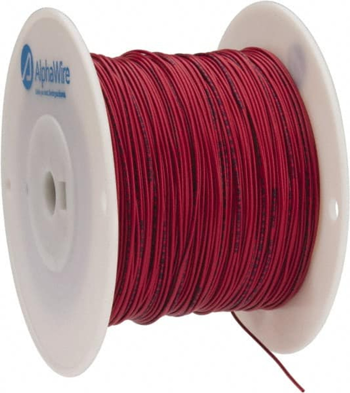Alpha Wire 22 AWG, 7 Strand, 305 m OAL, Tinned Copper Hook Up Wire Red PVC  Jacket, 0.062 Diam 3051 RD001 - 62129101