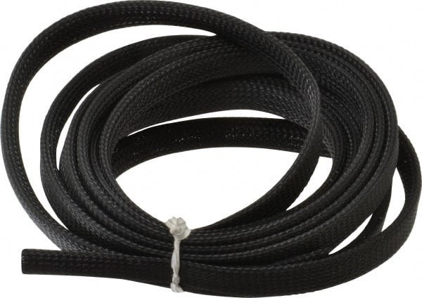 Techflex Black Braided Expandable Cable Sleeve 10 ft. Coil Length, 103