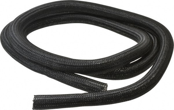 Techflex Black Braided Cable Sleeve 10 ft. Coil Length, 103 to 257°F F6N1.0010 71404032