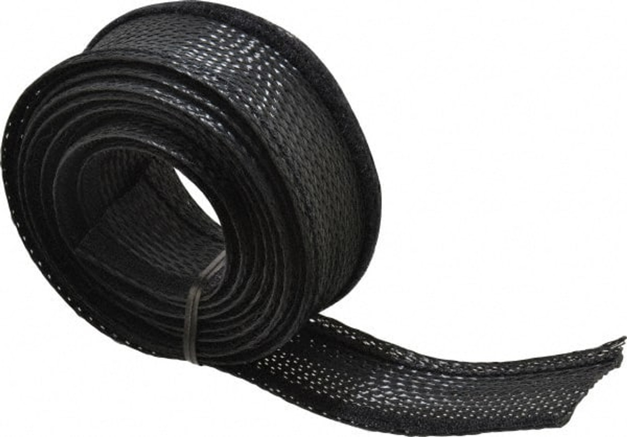 Techflex Black Braided Cable Sleeve 10 ft. Coil Length, -103 to 257°F  FWN0.50BK10 - 03079514 - Penn Tool Co., Inc