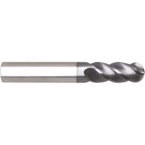 Niagara Cutter 10mm Diam, 20mm LOC, 4 Flute Solid Carbide Ball End Mill ...