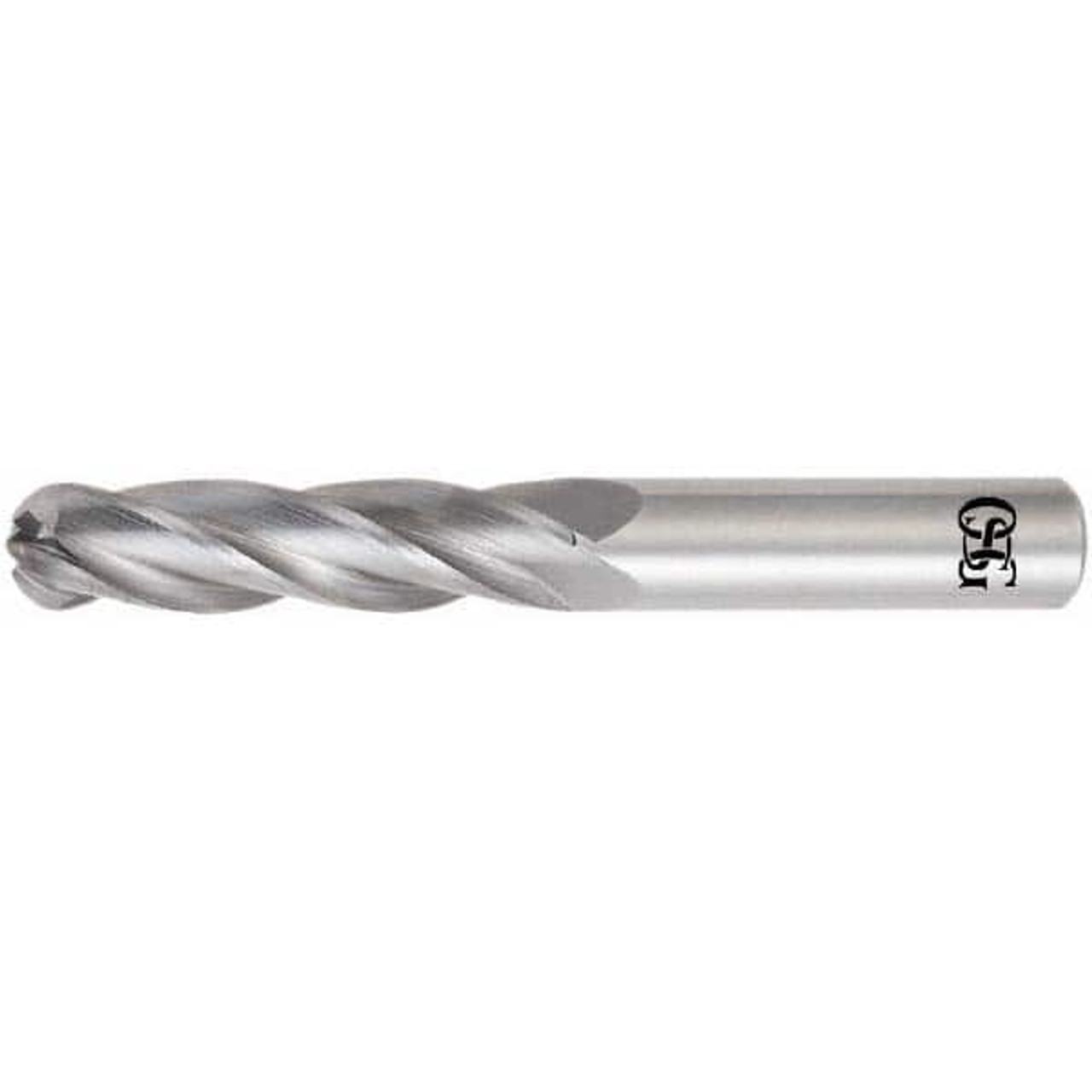 OSG 3mm Diam, 19mm LOC, 4 Flute Solid Carbide Ball End Mill Uncoated ...