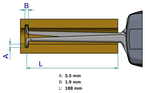 Mitutoyo Internal Digital Caliper Gauge, 15 65 mm Range 209945