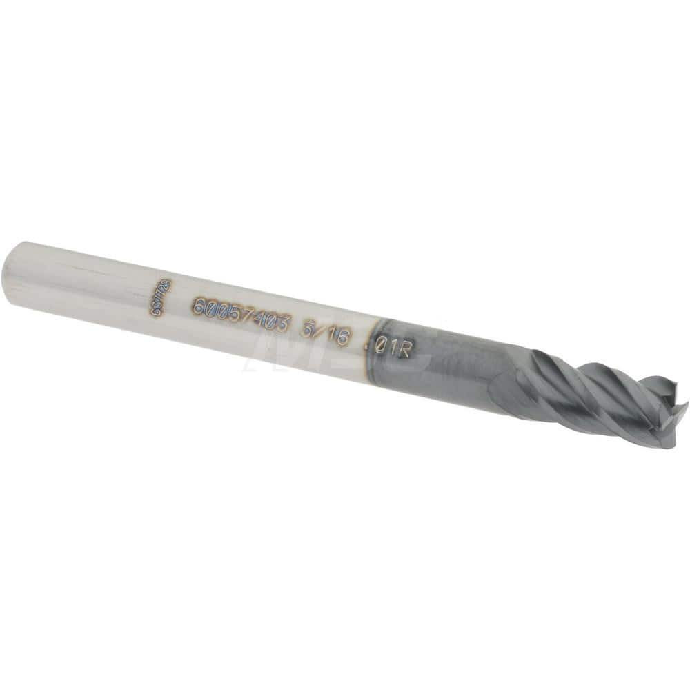 GARR 3/16" 3-Flute End Mill - HSAL-ALUMSTAR Standard Length For Aluminum