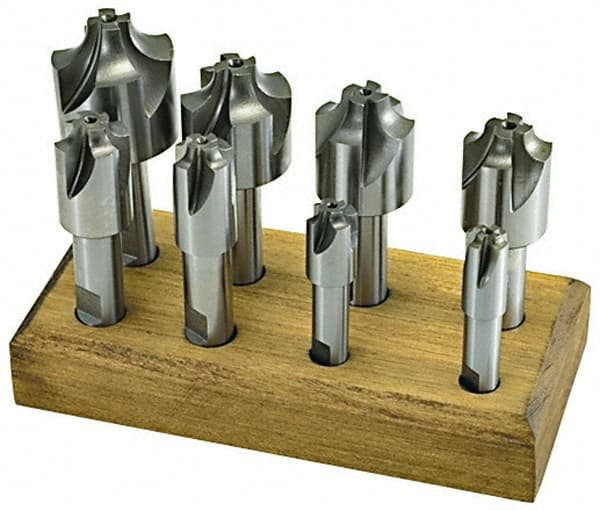 Niagara Cutter 1/16 to 3/8", 4 Flute Corner Rounding End Mill Set