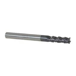 5-Pack 3/16" Solid Carbide Roughing End Mills - 4 Flute, ALCrSiN Coated