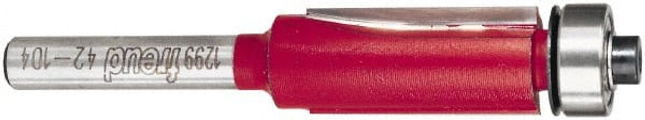 Freud Tools 1/2 Diam, 1 LOC, 10 Flute Carbide-Tipped Edge Profile Flush  Trim Router Bit 1/4 Shank Diam, 2-5/8 OAL, Use on Composites, Hardwood,  Softwood, Plywood 50-102 - 50857127 - Penn Tool Co., Inc