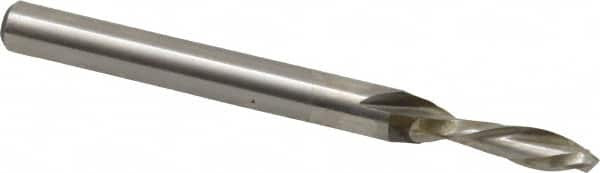 Onsrud 40-102 1/8″ 2 Flute HSS Down Spiral End Mill – 1/4″ Shank – Wood Cutting – USA