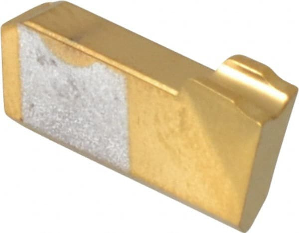 Hertel 1/8 18DEG RH HG120CO Carbide Cutoff Insert TiN Finish, 18° RH