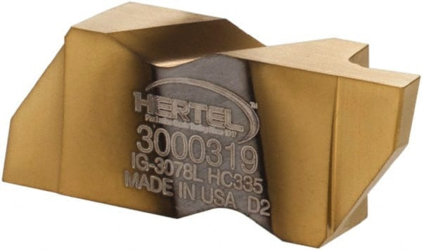 Hertel IG3078L HC335 Carbide Grooving Insert TiN Finish, LH, 1.57mm