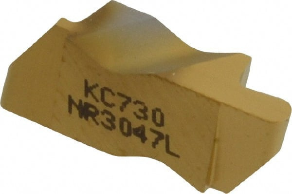 Kennametal NR3047L KC730 Carbide Grooving Insert TiN Finish, LH, 2.39mm Cutting Width, 3.81mm
