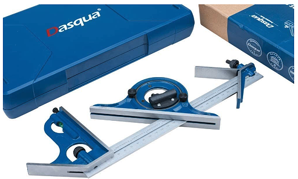 Dasqua 4 Piece 4R Combination Square Set 300mm/12 quot Blade 0 180
