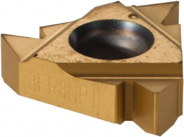 Vargus 3ER8NPT VKX Carbide Laydown Threading Insert TiN Finish, RH