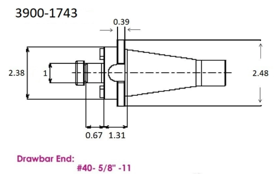 Precise 30 & 40 NMTB Shell End Mill Holders