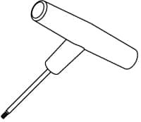 Kennametal T7 Torx Drive, L Key for Indexable Tools 1022693