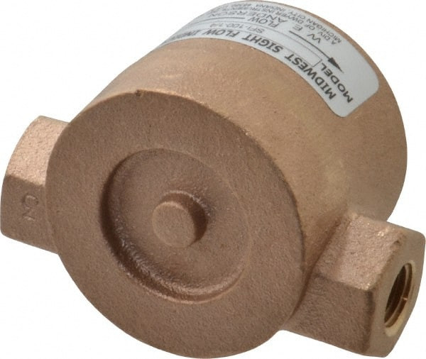 Dwyer Instruments 1/4 Inch, Bronze Body Sight Flow Indicator 125 Max ...