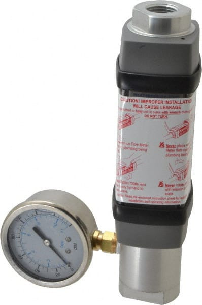 Hedland 1/2" NPTF Port Compressed Air & Gas Flowmeter 600 Max psi, 30