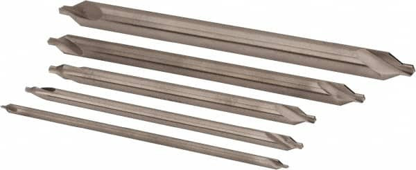 Chicago Latrobe 217 Series Drill & Countersink Set – 5-Piece High Speed Steel, #1-#5 Size, 60° Point
