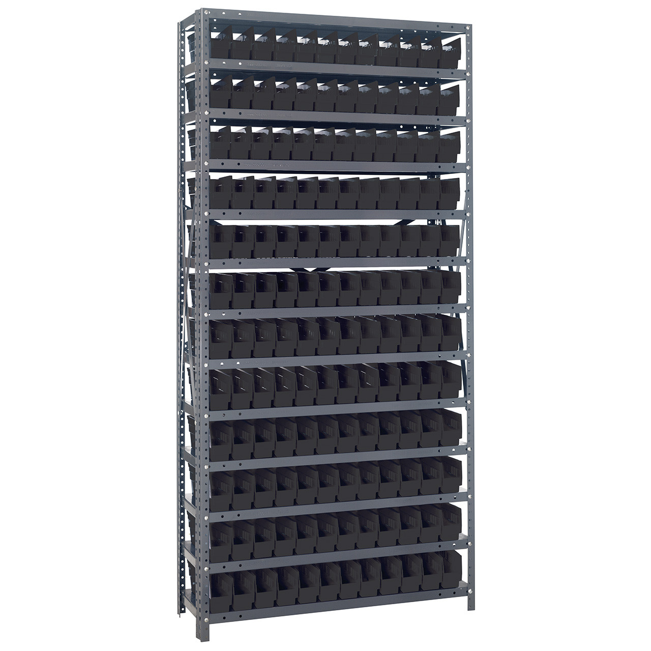 Quantum Storage Systems 1275 Series Economy Shelf Bin Shelving Unit, 12 ...