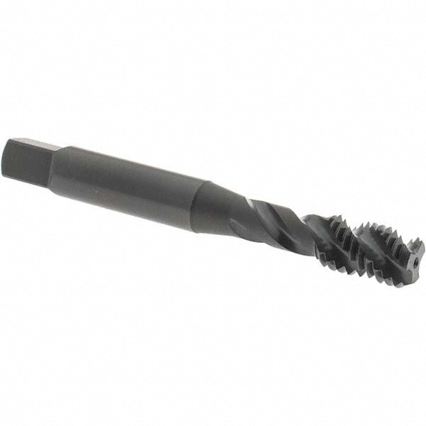 OSG 1/4-20 UNC, 3 Flute, 45° Helix, Bottoming Chamfer, Oxide