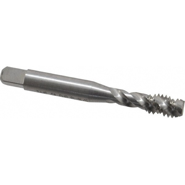 Balax Spiral Flute Tap: 5/16-18 UNC, 3 Flutes, Modified Bottoming, 3B ...