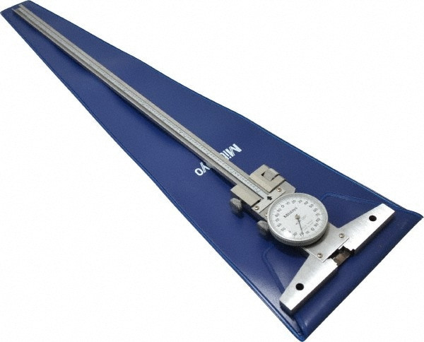 Mitutoyo 0 to 12 Inch Range, Stainless Steel, White Dial Depth