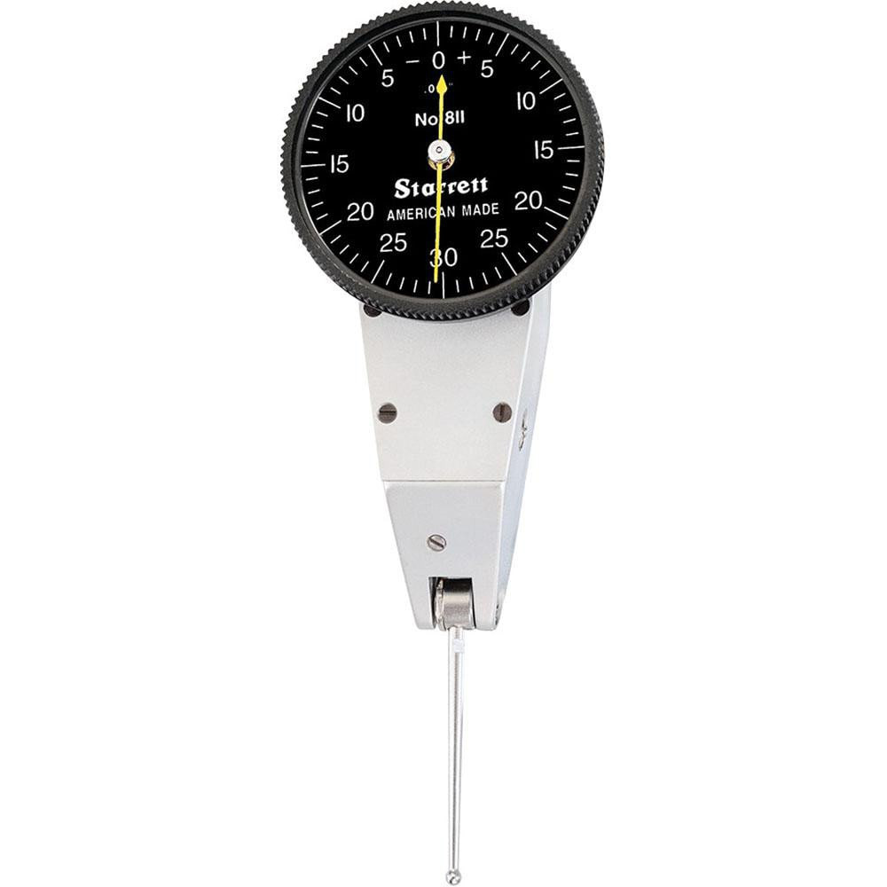 Starrett Dial Test Indicators: 0.06 Max, 0-30-0, Horizontal 1-3/8
