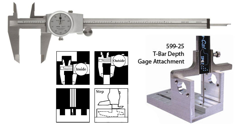 Brown & Sharpe 0-8" White Face Dial Caliper - 599-579-8-1| Penn Tool Co ...