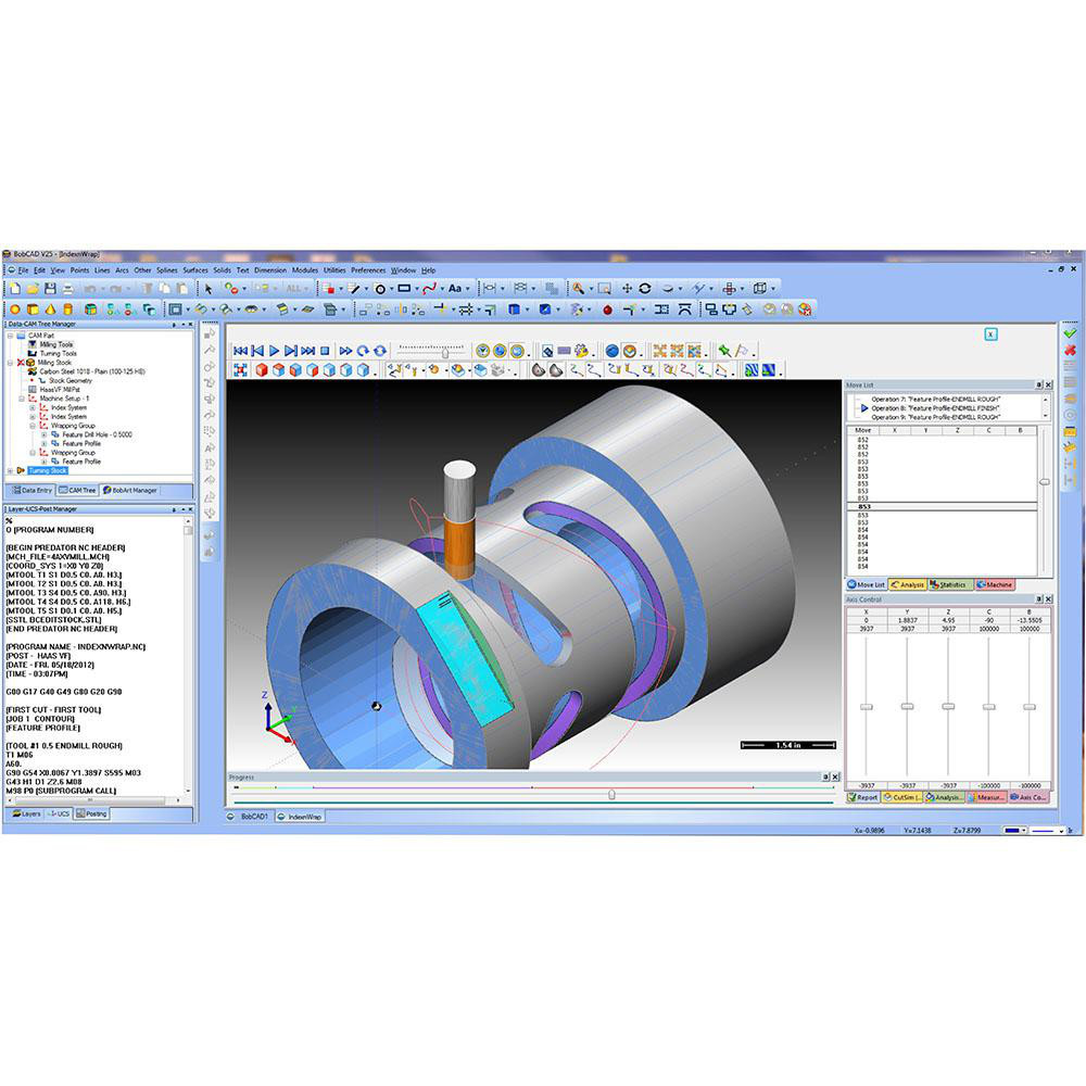 BobCAD-CAM CNC Software & Interface Equipment BOBCAD VER 25 2D/3D ...