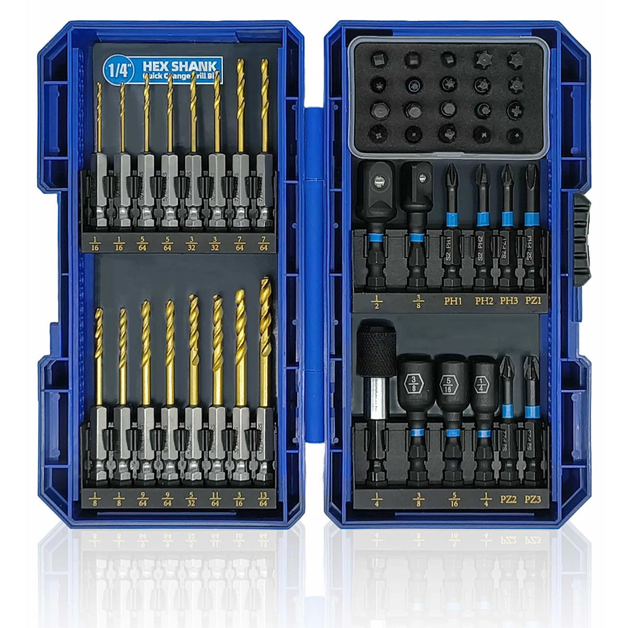 JEFE HEX Handree 48-piece Hex Shank Impact Drill and Screwdriver