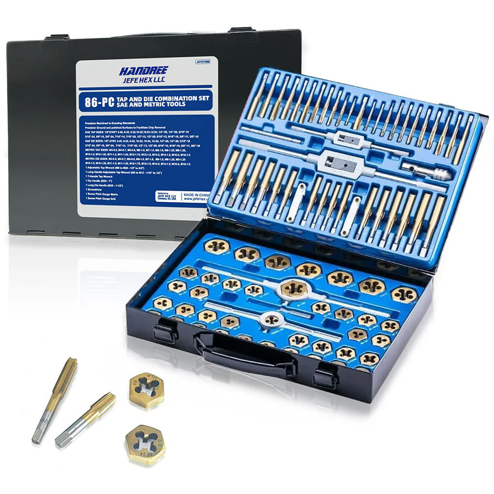 JEFE HEX Handree 86 Pcs Tap and Die Set - JH707086 | Penn Tool Co.