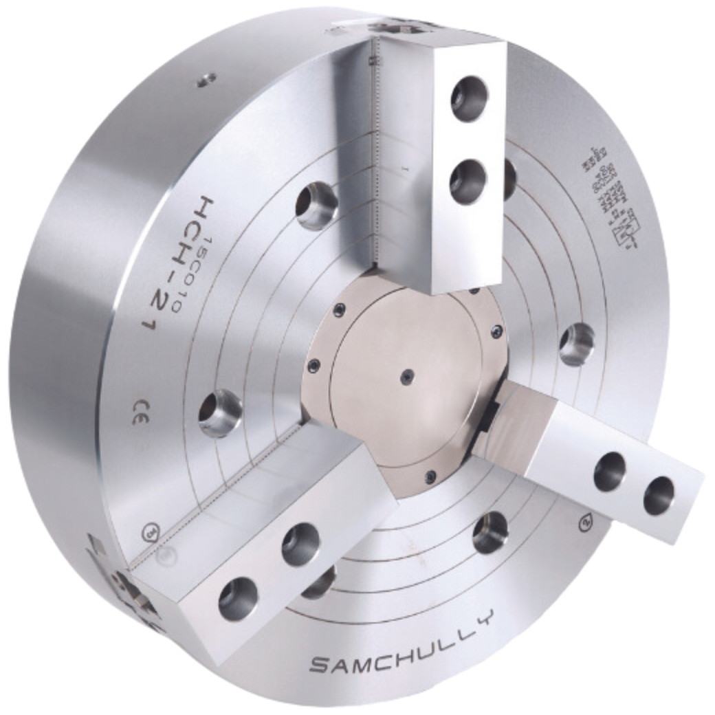 Samchully Vice Samchully HCH Series 3-Jaw, Standard, Open-Center Power Chuck, 24