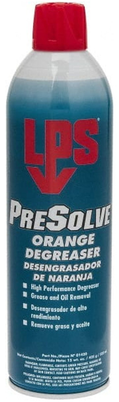 LPS Labs PreSolve Orange Cleaner/Degreaser 01420, 20 oz. Aerosol - 98-843-6  - Penn Tool Co., Inc