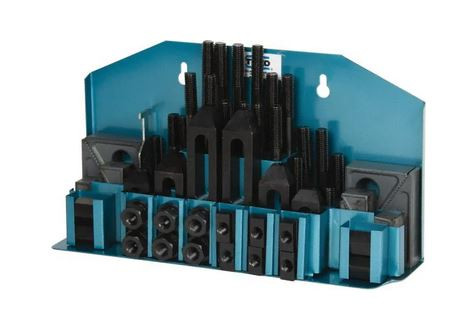 TECO 52 Piece Fixturing Step Block & Clamp Set with 1" Step Block, 9/