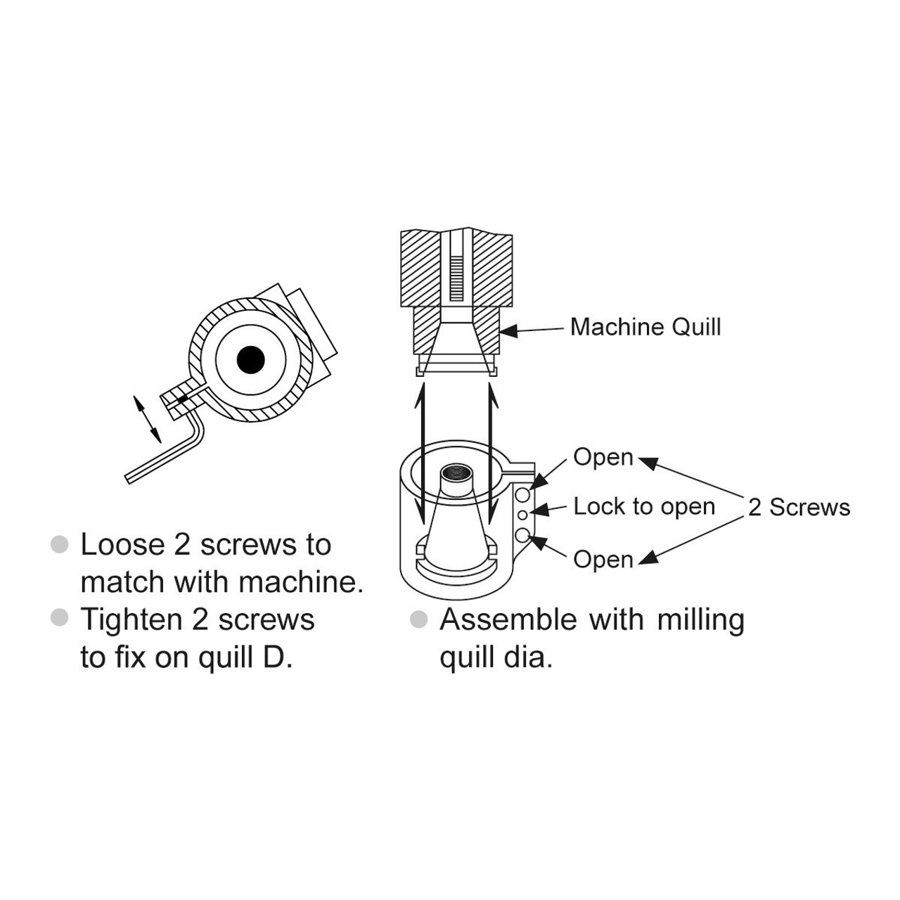 Vertex R8 Right Angle Milling Attachments 30121018 Penn Tool Co., Inc