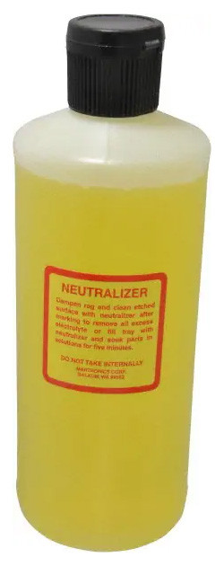 Neutralizer Etcher Electrolyte Solution, 16 oz. 771642 Penn Tool
