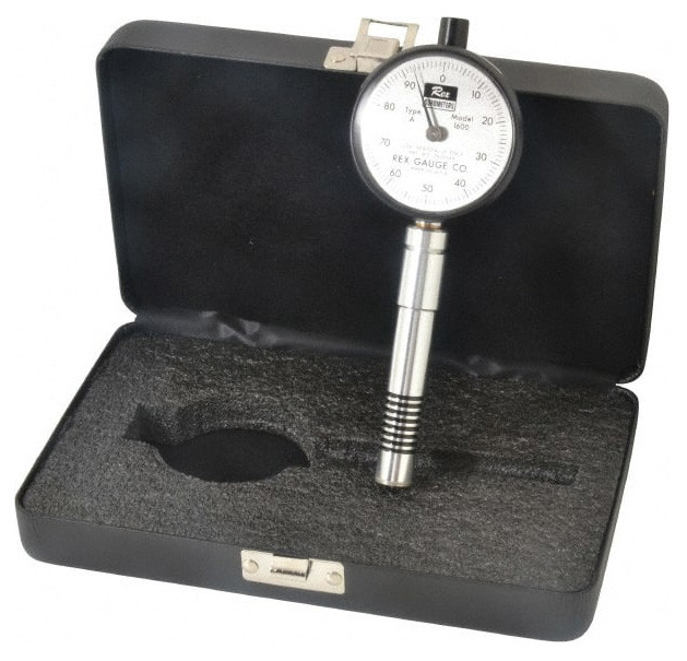 Portable Durometer Model 1600, Standard Dial, Type A Scale - 59-415-0 ...