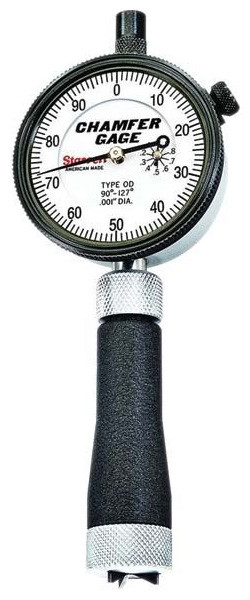 Starrett Dial External Chamfer Gage 6861Z, 1/8 1/2" Capacity, 90