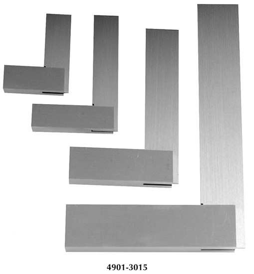 Precision Engineer Squares Set - 4 Piece Steel Tool Set For Accurate Measuring