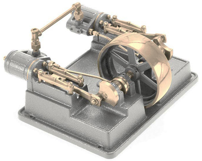 Miniature Mill Engine PM Research Steam Engine #7, Stationary Steam Mill Engine, Unmachined ...