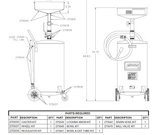 Lincoln Drain Hose Kit for LN3601 LN275642 Penn Tool Co., Inc