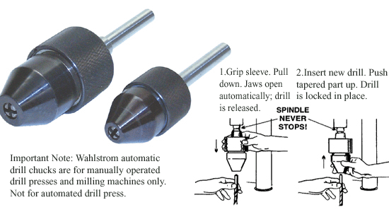 Wahlstrom Fully Automatic Drill Chucks Penn Tool Co., Inc