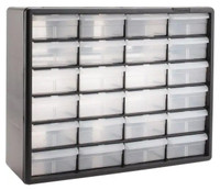 Akro-Mils 28 Drawer, Small Parts Modular Steel Frame Storage